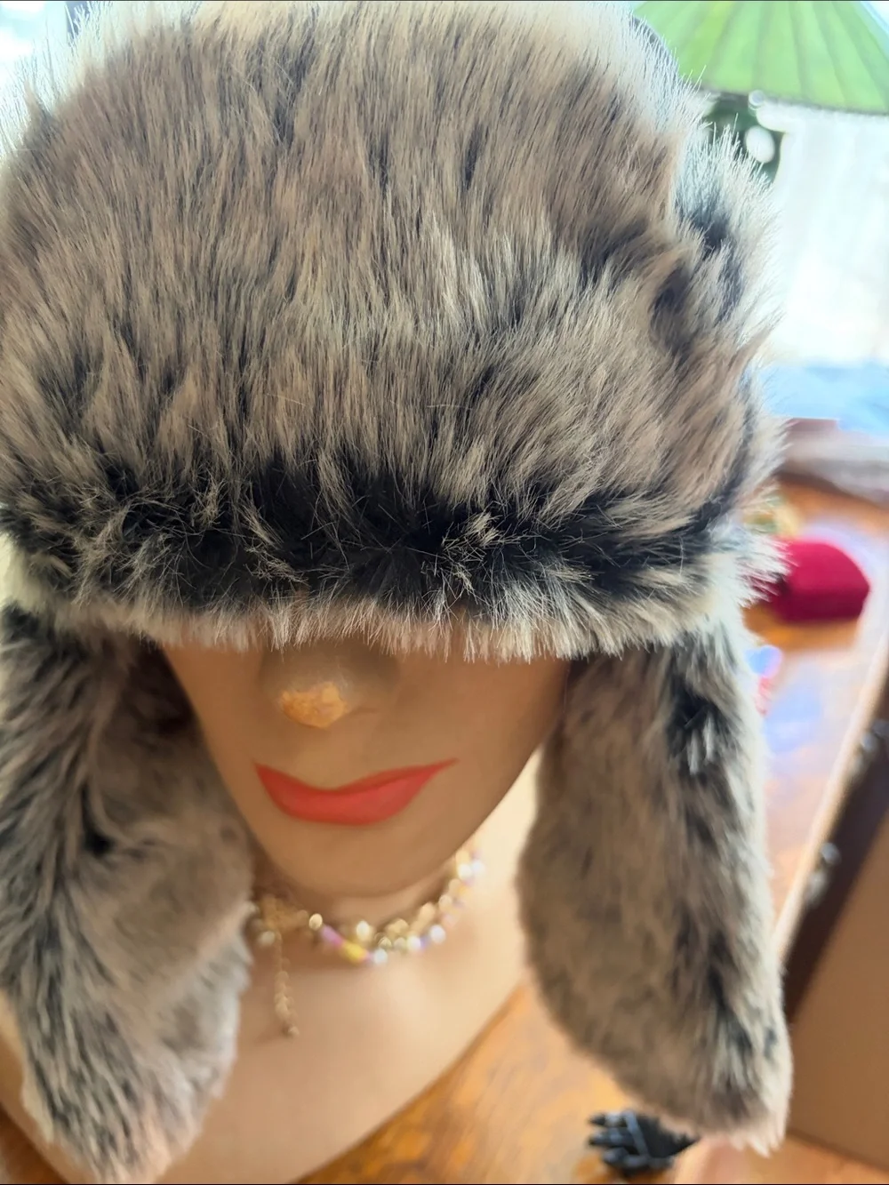 Levi's Black Kids Faux-Fur Earflap Hat
